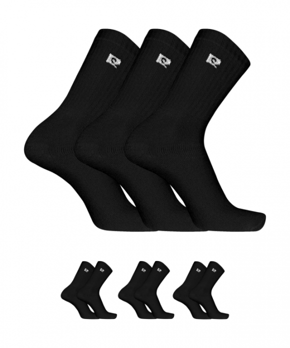 Vyriškos sportinės kojinės Pierre Cardin TENNIS 03 juodos